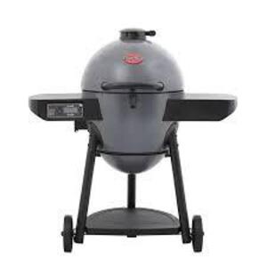 DESCRIPTION: (1) CHARCOAL GRILL AND SMOKER BRAND/MODEL: AKORN #E6480 INFORMATION: BLACK SIZE: EGG RETAIL$: $329.00 EA QTY: 1