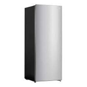 DESCRIPTION: (1) REFRIGERATOR OR FREEZER BRAND/MODEL: VISSANI INFORMATION: STAINLESS STEEL LOOK, DENT IN DOOR, MUST COME INSPECT SIZE: 7 CU FT RETAIL$