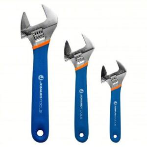 DESCRIPTION: (1) SET OF (3) ADJUSTABLE WRENCH BRAND/MODEL: JONARD TOOLS #34RR10 INFORMATION: BLUE HANDLE SIZE: ALLOY STEEL, CHROME, 15/16 IN_1 1/8 IN_