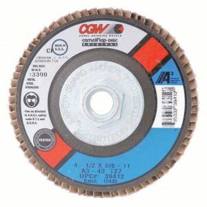 DESCRIPTION: (10) FLAP DISCBRAND/MODEL: CGW #267V68INFORMATION: A3 - 80SIZE: 4-1/2 X 7/8RETAIL$: $95.40 TOTALQTY: 10