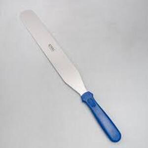 DESCRIPTION: (6) STRAIGHT SPATULA BRAND/MODEL: FLAT INFORMATION: BLUE HANDLES RETAIL$: $30.00 EA QTY: 6