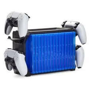 DESCRIPTION: (3) GAME STORAGE STAND BRAND/MODEL: ION X INFORMATION: BLACK SIZE: 4 CONTROLLER HOLDERS, 15 DISCS RETAIL$: $15.19 EA QTY: 3