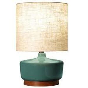 DESCRIPTION: (1) VERAMIC TABLE LAMP BRAND/MODEL: BETTER HOMES AND GARDEN INFORMATION: GREEN RETAIL$: $40.00 EA QTY: 1