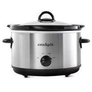 DESCRIPTION: (1) SLOW COOKER BRAND/MODEL: CROCK POT INFORMATION: STAINLESS SIZE: 4.5 QT RETAIL$: $74.00 EA QTY: 1