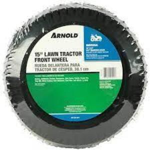 DESCRIPTION: (1) LAWN TRACTOR FRONT WHEEL BRAND/MODEL: ARNOLD #490-325-0014 RETAIL$: $53.39 EA QTY: 1