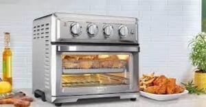 DESCRIPTION: (1) AIR FRYER TOASTER OVEN BRAND/MODEL: CUISINART INFORMATION: STAINLESS SIZE: 4 SLICE RETAIL$: $119.99 EA QTY: 1