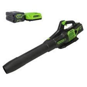 DESCRIPTION: (1) LEAF BLOWER BRAND/MODEL: GREENWORKS PRO SIZE: 610 CFM RETAIL$: $200.00 EA QTY: 1