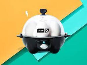 DESCRIPTION: (1) EGG COOKER BRAND/MODEL: DASH D INFORMATION: BLACK RETAIL$: $29.99 EA QTY: 1