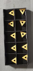 DESCRIPTION: (10) TNMG221 CARBIDE TURNING INSERTS BRAND/MODEL: VC TNMG22ICP55 RETAIL$: $102.20 QTY: 10