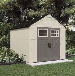 DESCRIPTION: (1) RESIN STORAGE SHED BRAND/MODEL: SUNCAST/BMS8100 INFORMATION: BOX 1 OF 2 ONLY, SEE INSPECTION RETAIL$: $1,949 SIZE: 103" X 100.5" X 12