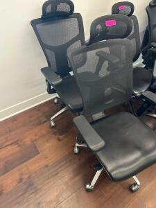 (2) - HIGH QUALITY ROLLING OFFICE CHAIRS