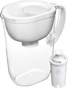 DESCRIPTION: (1) WATER FILTERING PITCHER BRAND/MODEL: BRITA INFORMATION: CLEAR SIZE: 10 CUPS RETAIL$: $50.43 EA QTY: 1