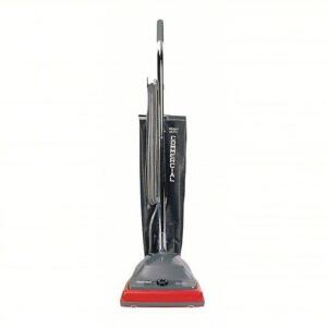 DESCRIPTION: (1) UPRIGHT STANDING VACUUM BRAND/MODEL: SANITAIRE #4WT59 INFORMATION: GRAY SIZE: 12 IN CLEANING PATH WD, 120 CFM VACUUM AIR FLOW, 12.2 L