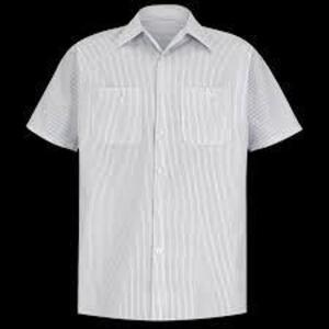 DESCRIPTION: (3) COLLARED BUTTON UP WORK SHIRTS BRAND/MODEL: REDKAP INFORMATION: WHITE WITH BLACK STRIPES SIZE: 6XL RETAIL$: $18.49 EA QTY: 3