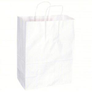 DESCRIPTION: (1) CASE OF (250) SHOPPING BAGS BRAND/MODEL: 12R087 INFORMATION: WHITE SIZE: 13X7X17 RETAIL$: $200.00 EA QTY: 1