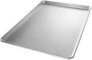 DESCRIPTION: (12) STAY FLAT COOKING SHEET PAN BRAND/MODEL: CHICAGO METALLIC SIZE: 17-7/8" X 25-7/8" X 1" RETAIL$: $34.89 EA QTY: 12