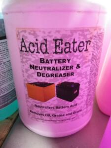 DESCRIPTION: (2) BATTERY NEUTRALIZER AND DEGREASER BRAND/MODEL: ACID EATER SIZE: 1 GALLON RETAIL$: $121.00 EA QTY: 2