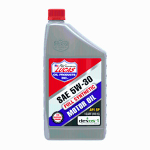 DESCRIPTION: (6) SYNTHETIC MOTOR OIL BRAND/MODEL: LUCAS OI PRODUCTS INC INFORMATION: 5W-30 SIZE: 1 QT RETAIL$: $7.87 EA QTY: 6