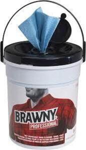 DESCRIPTION: (1) DISPOSABLE CLEANING TOWELS BRAND/MODEL: BRAWNY SIZE: 300 WIPES PER BOX RETAIL$: $12.61 EA QTY: 1