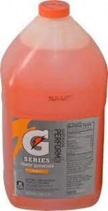 DESCRIPTION: (2) SPORTS DRINK MIX LIQUID CONCENTRATE BRAND/MODEL: GATORADE INFORMATION: ORANGE SIZE: 1 GALLON RETAIL$: $17.17 EA QTY: 2