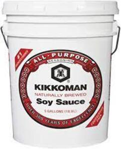 DESCRIPTION: (1) BUCKET OF SOY SAUCEBRAND/MODEL: KIKKOMANSIZE: 5 GALLONRETAIL$: $40.00 EAQTY: 1