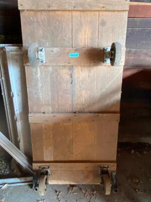 DESCRIPTION 48" X 24" HEAVY DUTY WOODEN PLATFORM CART. LOCATION LOT 1 QTY 1