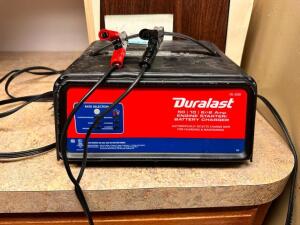 DESCRIPTION BATTERY CHARGER BRAND / MODEL: DURALAST LOCATION OFFICE QTY 1