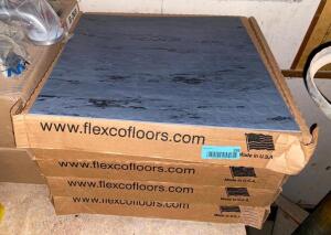 (4) BOXES OF CHARCOAL RGT-143 18 "X 18" TILES