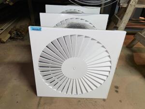 (3) 24" X 24" CEILING FANS