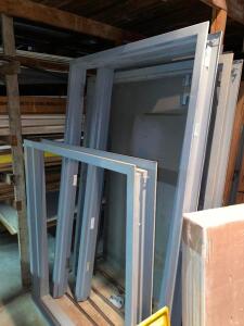 (3) ASSORTED METAL WINDOW FRAMES.