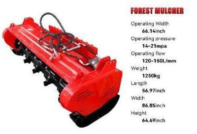 DESCRIPTION: 72" SKID STEER FORESTRY MULCHER BRAND/MODEL: GIYI MULCHER RETAIL$: $2,975.00 QTY: 1