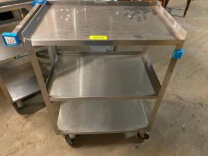 LAKESIDE THREE TIER STAINLESS MEDICAL CART