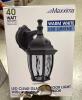 (5) MAXXIMA 1-Light Black LED Outdoor Wall Lantern Sconce with Dusk to Dawn Sensor - 2