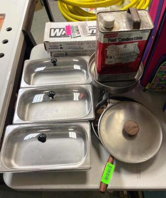 ASSORTED KITCHEN AND COOKWARE (SEE ALL PHOTOS)