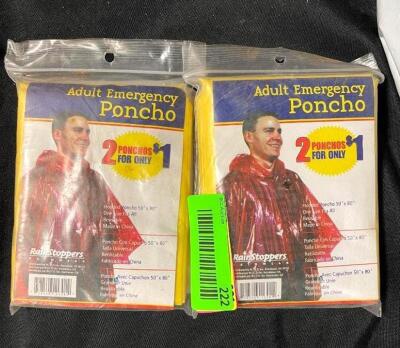 (2 PACK) ADULT PONCHOS