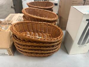 (12) 10" WICKER BRED BASKETS