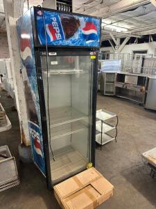 QBD SINGLE DOOR MERCHANDISER COOLER.