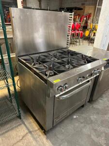 SUNFIRE SIX BURNER RANGE WITH OVEN