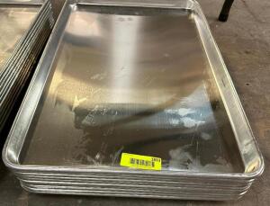 (6) FULL SIZE STAINLESS SHEET PANS