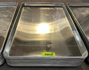 (6) FULL SIZE STAINLESS SHEET PANS