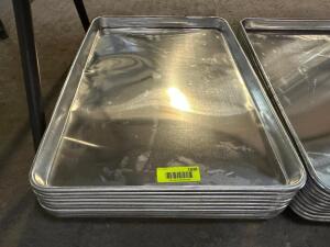 (6) FULL SIZE STAINLESS SHEET PANS