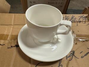 (12) CHINA CUPS AND SAUCERS