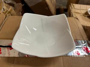 (24) 6" SQUARE CHINA BOWLS