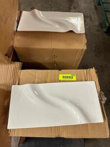 (80)12" LONG CHINA PLATTERS