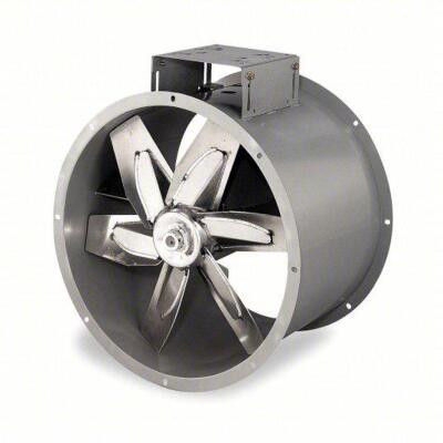 DESCRIPTION: (1) TUBEAXIAL FAN BRAND/MODEL: DAYTON #3C412 SIZE: CLEAN AIR, 30 IN BLADE, 62 SONES MAX NOISE LEVEL @ 5 FEET, BELT DRIVE RETAIL$: $2425.1