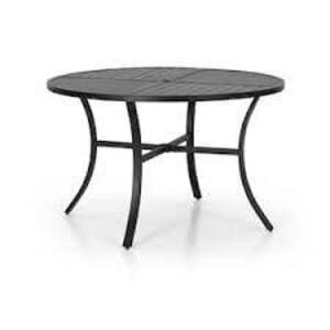 DESCRIPTION: (1) OUTDOOR PATIO TABLE BRAND/MODEL: PHI VILLA #PV-409-N INFORMATION: BLACK, METAL SIZE: ROUND, 42" RETAIL$: $179.99 EA QTY: 1