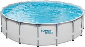 DESCRIPTION: (1) ELITE FRAME POOL BRAND/MODEL: SUMMER WAVES SIZE: ROUND, 16' X 48" RETAIL$: $799.99 EA QTY: 1