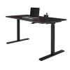 REALSPACE MAGELLAN PNEUMATIC HEIGHT-ADJUSTABLE STANDING DESK, 60"W, ESPRESSO