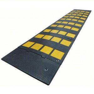 DESCRIPTION: (1) SPEED BUMP BRAND/MODEL: PRODUCT NUMBER #29NH26 INFORMATION: BLACK AND YELLOW SIZE: 9 FT LG, 24 IN WD, 1 1/8 IN HT RETAIL$: $487.98 EA