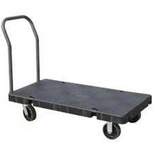 DESCRIPTION: (1) PLATFORM TRUCK BRAND/MODEL: AKRO-MILLS INFORMATION: BLACK SIZE: 48" X 24" RETAIL$: $365.00 EA QTY: 1